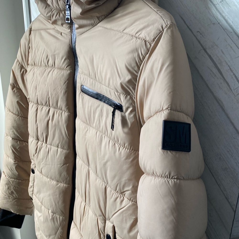 Tan Puffer Jacket - Picture 3 of 10